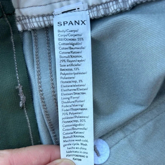 SPANX Stretch Twill Short - Stonewash Camo Comfort Stretchy Military Army - Picture 10 of 11